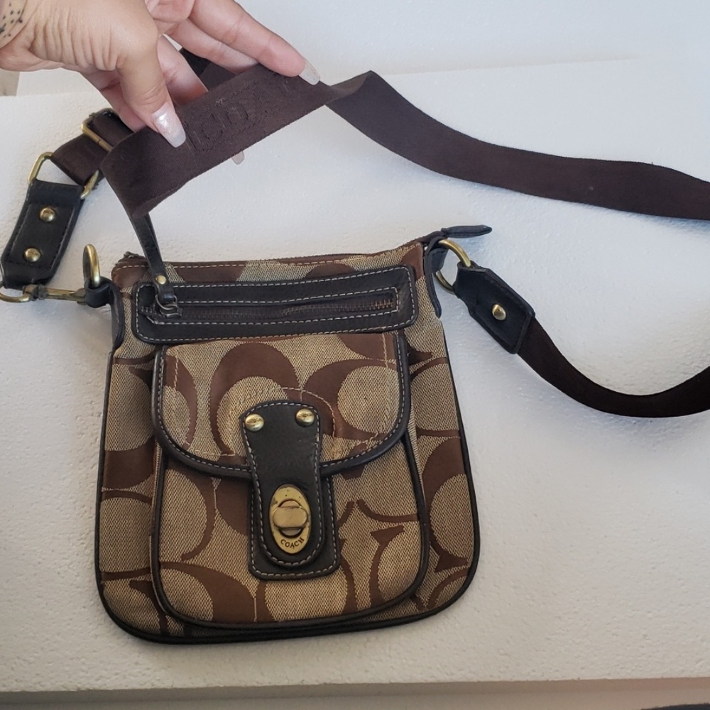 Coach cross body purse